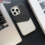 Advanced Built-in Strong Magnetic Patchwork of Cloth Leather Insert Card Metal Lens Protection Phone case - Image 4