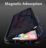 Anti-peeping Magnetic Tempered Glass Cases for iPhone - Image 3