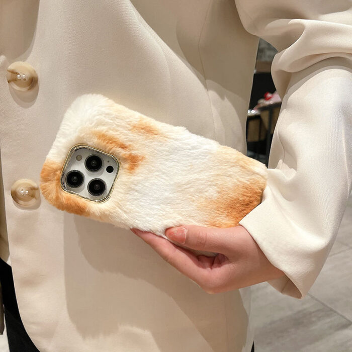 Shiny Plush Phone Case for IPhone - Image 2