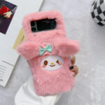 Cute Cartoon Plush Phone Cases for Samsung Z Flip - Image 6