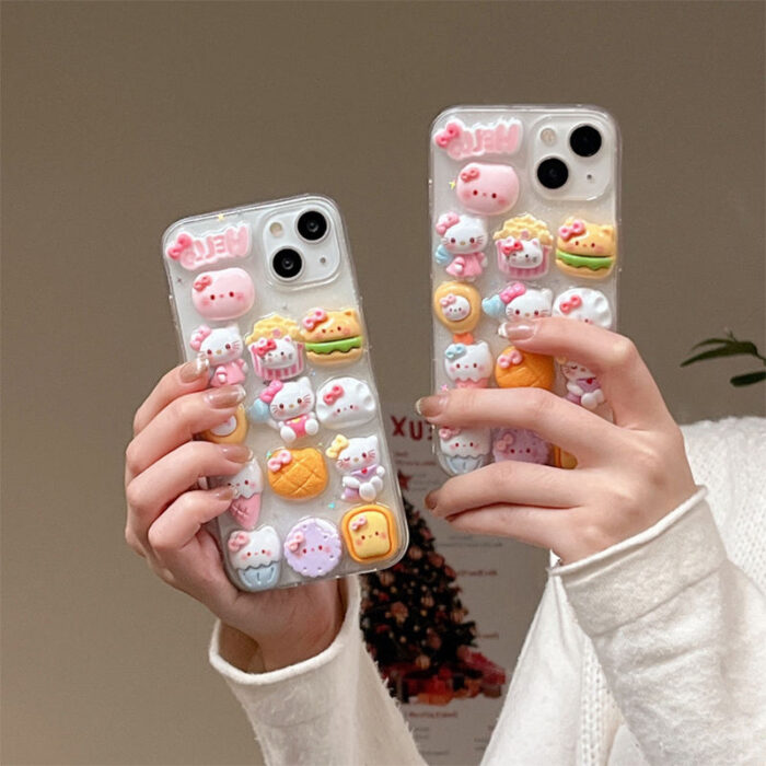H08eda22dc6b74e38a3186c1003eeed12C.jpg_960x960q80 Cartoon Cat 3D Girl for Case Luxury - Image 1