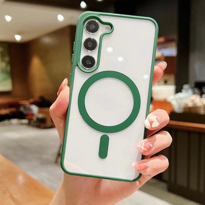 Samsung Phone case Matte Color Magnetic Charging Anti-drop Protective case - Image 3