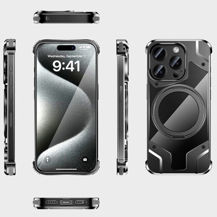 Magnetic Ring Holder Mobile Phone Shell for iPhone - Image 5