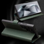 QIALINO 100% Handmade Full Grain Calf Leather Magnetic Wallet Case - Image 3