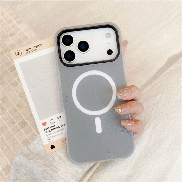 Colorful Matte Magnetic Phone Cases Personalized Candy Girl Magnetic TPU PC Candy Cell - Image 6