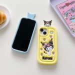 Girl's Style Cute Cartoon 3D Silicone Pudgy Character Kulomi Shock-proof Protective Cell Phone Case - Image 5