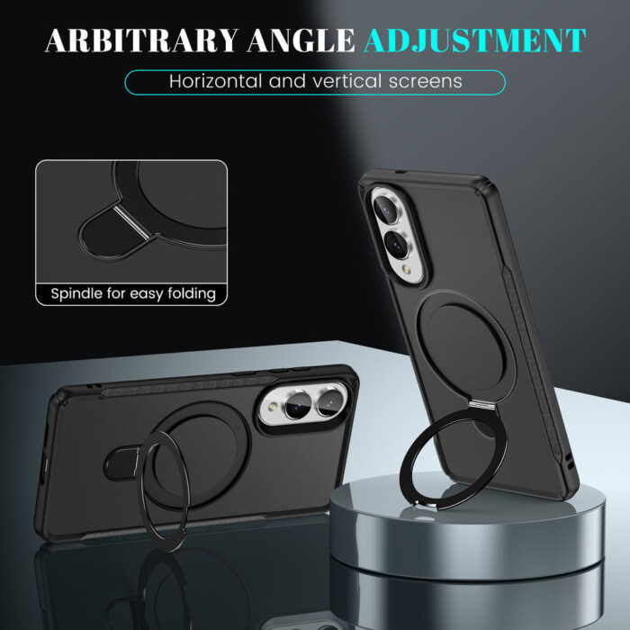 Hybrid Protective Phone case for Samsung (S22 S23 S24 S25 Ultra) Magnetic Stand Phone Cases - Image 4