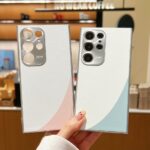 For Samsung S24 Mobile Phone Case Leather Color-matching Lens All-inclusive Drop-resistant Protective Case for Samsung S23 S22