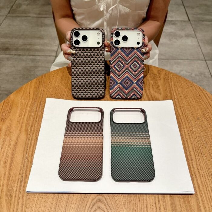 New Carbon Fiber Textured Magnetic Cell Phone Case - Image 2