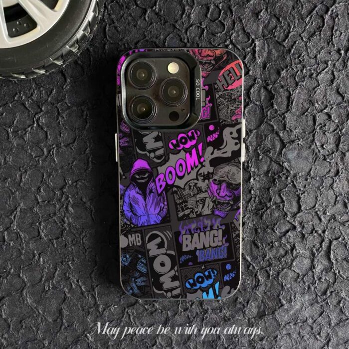 Cool Ghost Boy Doodle Case Compatible for IPhone - Image 1