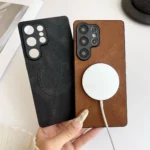 Luxury Leather Shockproof Wireless Charging Phone Case Magnetic Cover for Samsung S22 S23 S24 S25 Ultra - Image 7