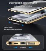 New Design Premium Magneto King Aluminum Kickstand 360 Transparent Case for Samsung - Image 6