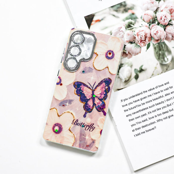 Girly Glitter Oil Painting Mobile Phone Case - Image 4
