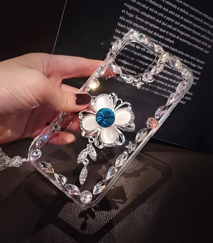 New Diy Glitter Diamond Sparkling Bling-bling Fancy Jewellery Flower Girl Phone Case - Image 6