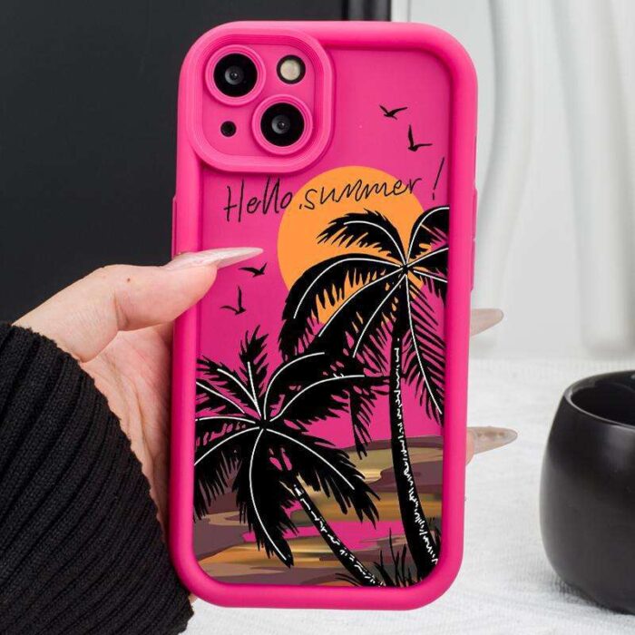 Sunset Coconut Trees Phone Case - Image 2