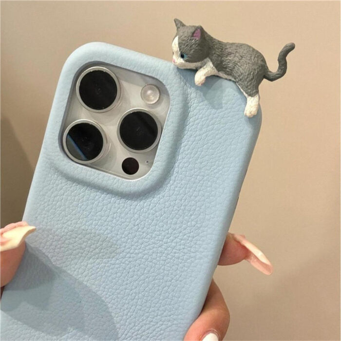 Creative 3D Cat Kawaii Cartoon Phone Case - Image 3