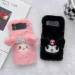 Cute Cartoon Plush Phone Cases for Samsung Z Flip - Image 3