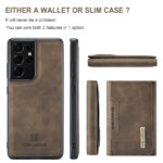 Phone case Removable Magnetic Card Solt Holder Leather Mobile Phone Bags for Samsung Galaxy - Image 2