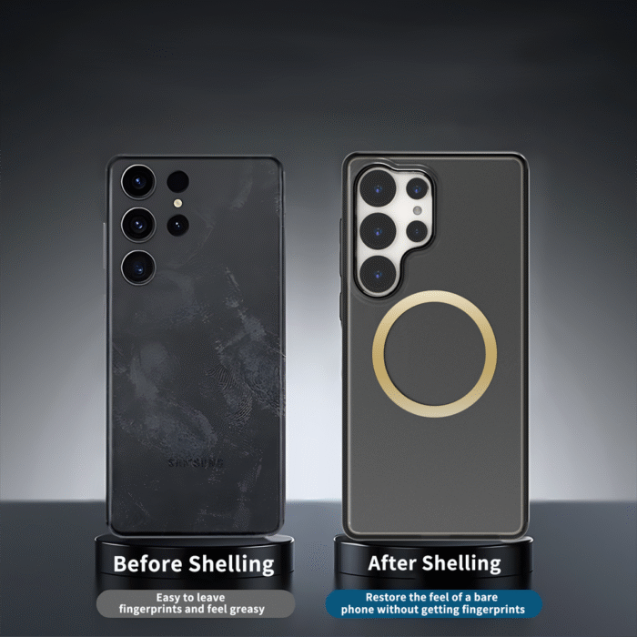 For Samsung cases luxury design Wireless Charge Magnetic Phone Case For Samsung Galaxy S22 S23 S24 S25 Ultra Plus  Shockproof Bumper - Image 4