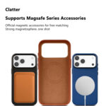Top Grain Blue Leather Phone Case - Image 2