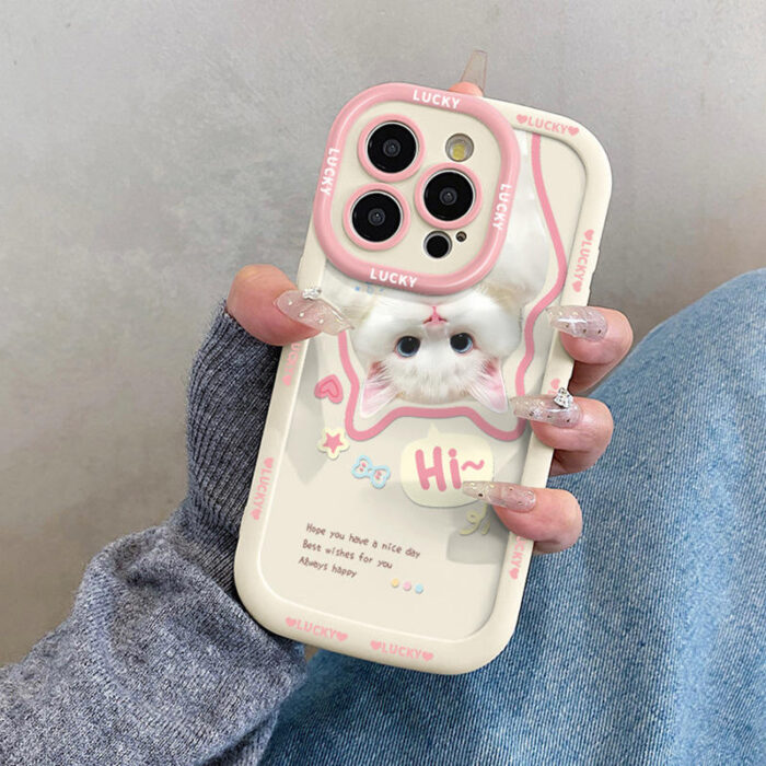 Cute Cat Girl for iPhone Case - Image 3