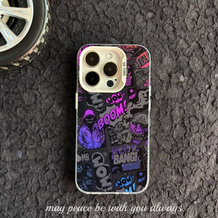 Cool Ghost Boy Doodle Case Compatible for IPhone - Image 4