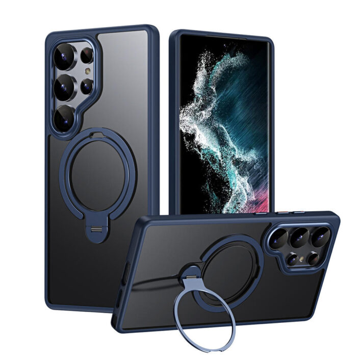 2025 Custom Mobile Phone Case Luxury Wireless Charging Magnetic Safe Phone Case for Samsung Galaxy S25 Ultra Cover With Stand - Image 2