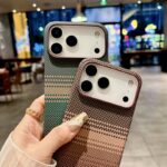 New Carbon Fiber Textured Magnetic Cell Phone Case - Image 3