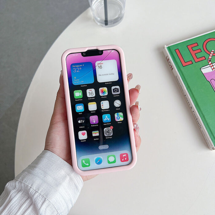 Cute Girl Silicone Flower Mobile Phone Case - Image 4