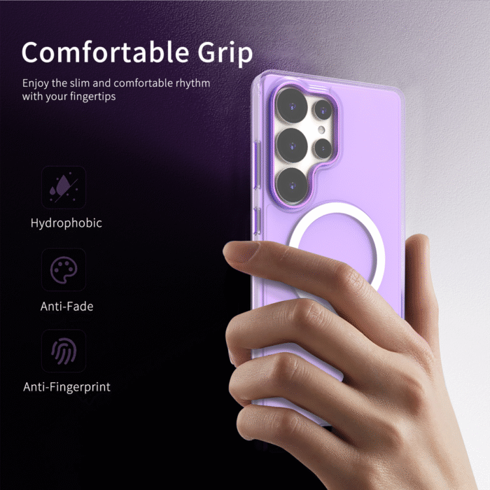 For Samsung cases luxury design Wireless Charge Magnetic Phone Case For Samsung Galaxy S22 S23 S24 S25 Ultra Plus  Shockproof Bumper - Image 3