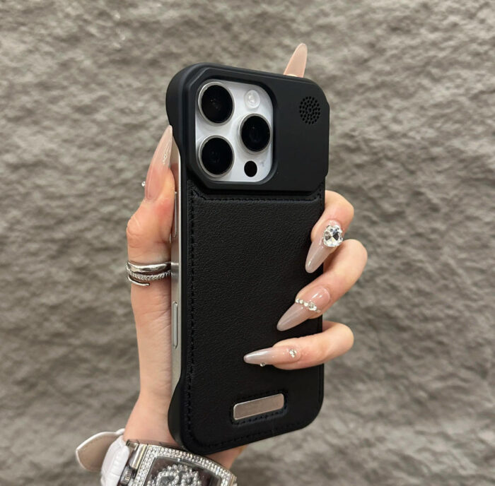Leather Aromatherapy Magnetic Phone Case - Image 6