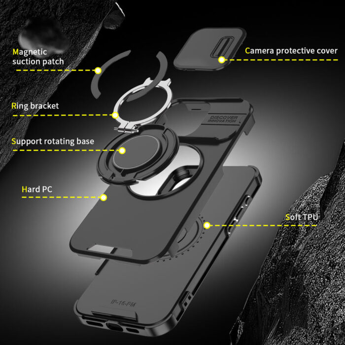 Shockproof Slide Camera Back Cover for iphone - Image 5