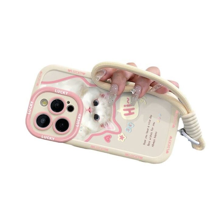 Cute Cat Girl for iPhone Case - Image 2