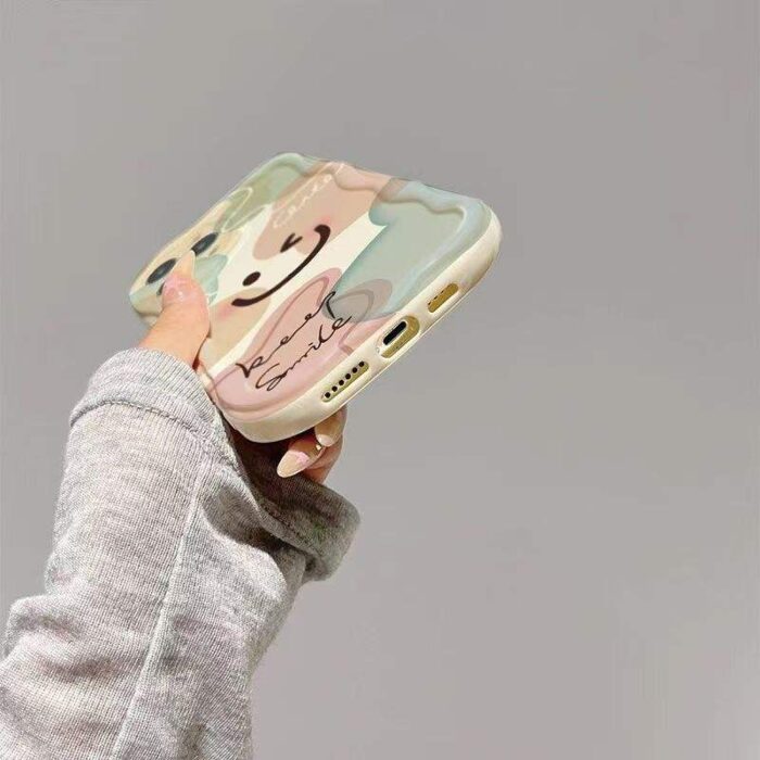 Fashionable for Smiley Face Anti-Drop TPU Phone Case - Image 3