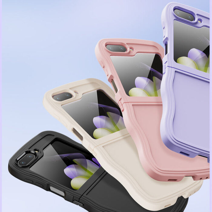 New Fashion Wave Silicone Phone Case for Samsung Z Flip - Image 6