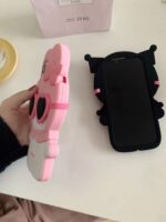 Lovely Lady Girl Cartoon Silicone Mobile Cover - Image 4