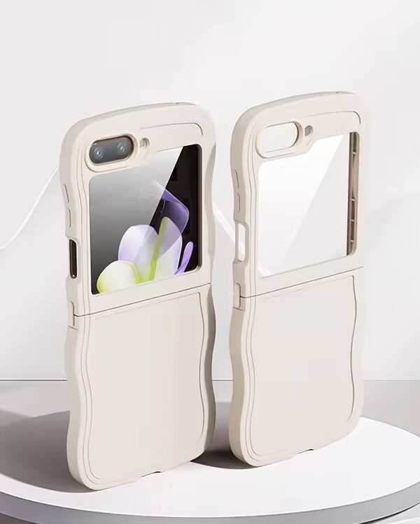 New Fashion Wave Silicone Phone Case for Samsung Z Flip