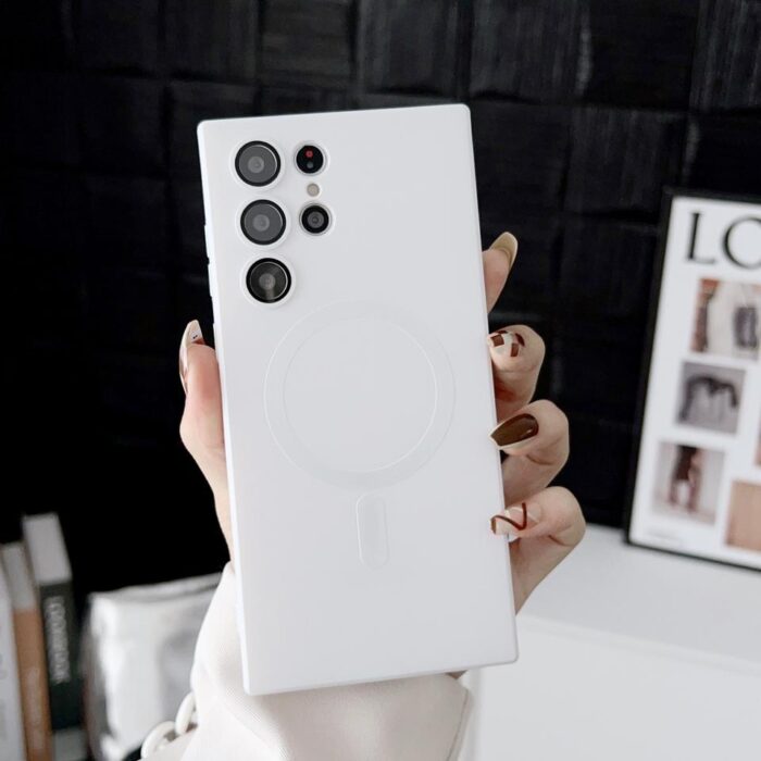 Luxury Wireless Charging Soft Silicone Magnetic Case for Samsung - Image 6