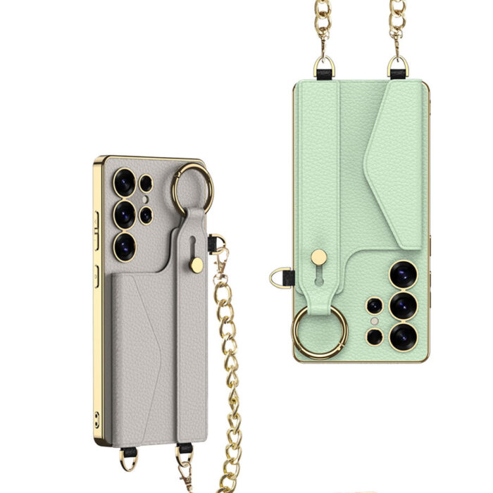 Golden Chain Premium PU Leather Case for Samsung - Image 6