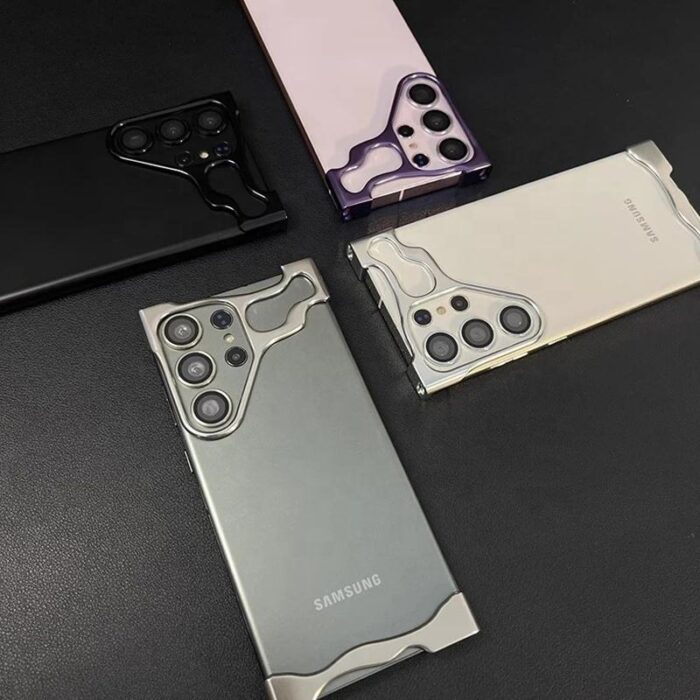 Luxury Irregular Aluminum Alloy Bumper Phone Case - Image 2