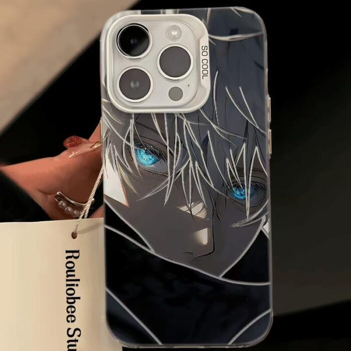 Trendy Anime Boy Colored Silver Phone case - Image 4