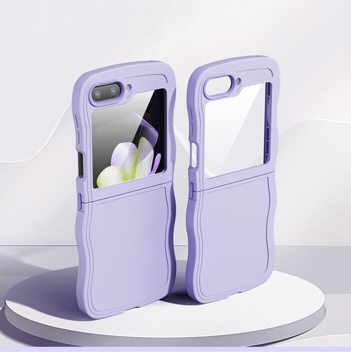 New Fashion Wave Silicone Phone Case for Samsung Z Flip - Image 7