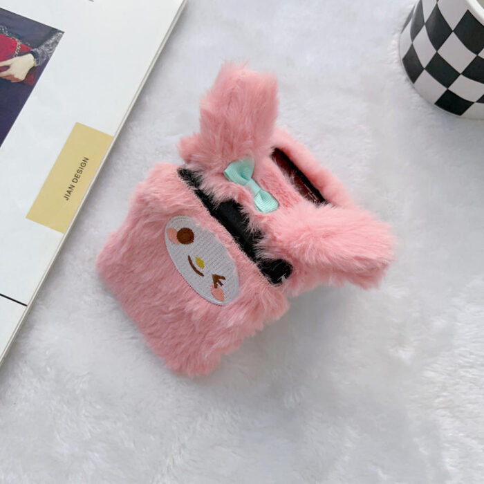 Cute Cartoon Plush Phone Cases for Samsung Z Flip - Image 4