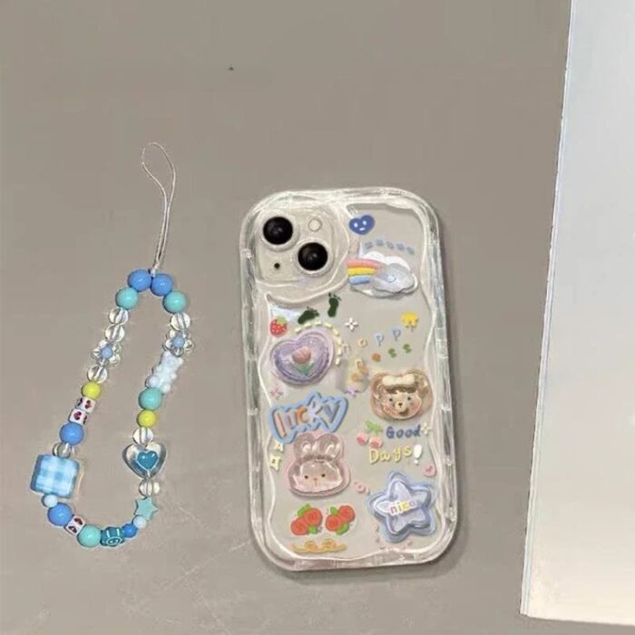 Cases with Bracelet for Girls 3D Cartoon for iphone - Image 2