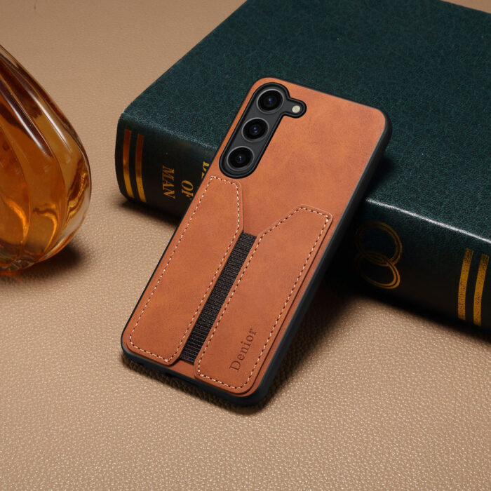 Denior | Drop Resistant Elastic Insert Shell Leather Phone Case for Samsung - Image 3