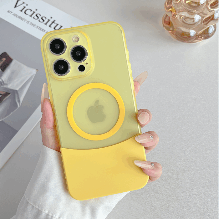Hot Selling Matte Multi-Color Half PC Transparent Phone Case - Image 3