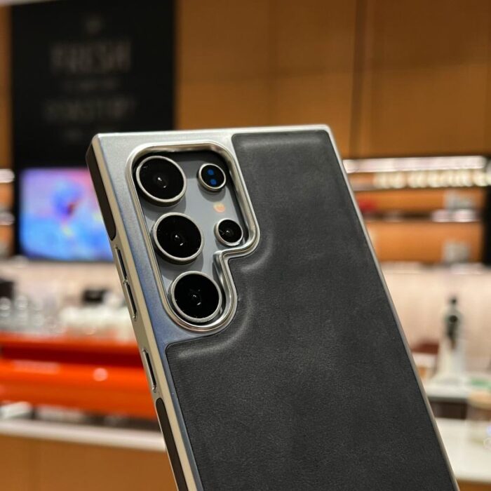 High Quality Electroplated Leather Case for Samsung - Image 3