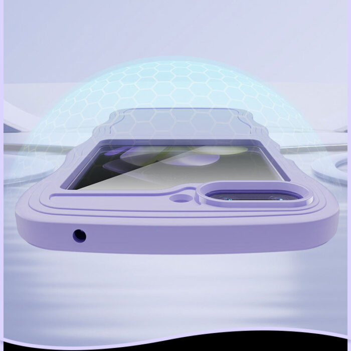 New Fashion Wave Silicone Phone Case for Samsung Z Flip - Image 3