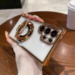 Luxury Design Magnetic Bracket Anti-Drop Plating TPU Cover Phone Case - Image 5