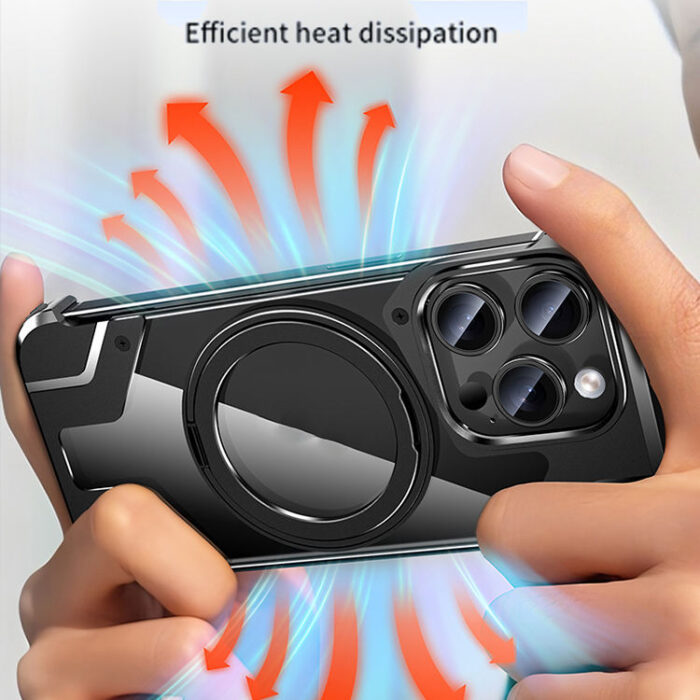 Magnetic Ring Holder Mobile Phone Shell for iPhone - Image 3